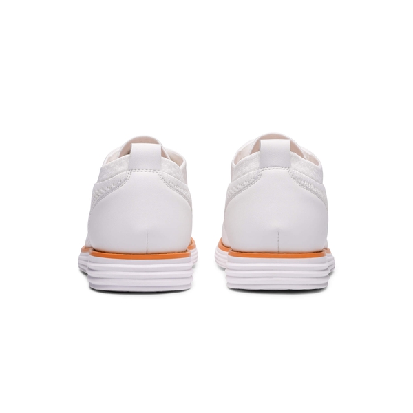 [KnitFlex Breeze+] Men's Mesh Wingtip Oxford Sneakers - WHITE - 4